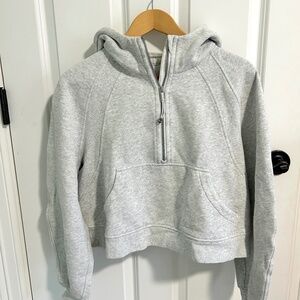 Lululemon Half-Zip Hoodie - Heathered Core Ultra Light Grey